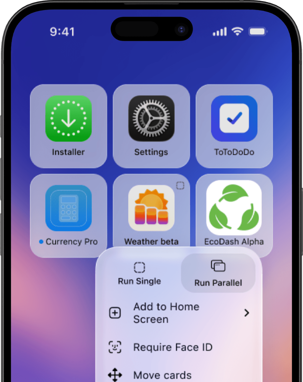 Apps ready to run